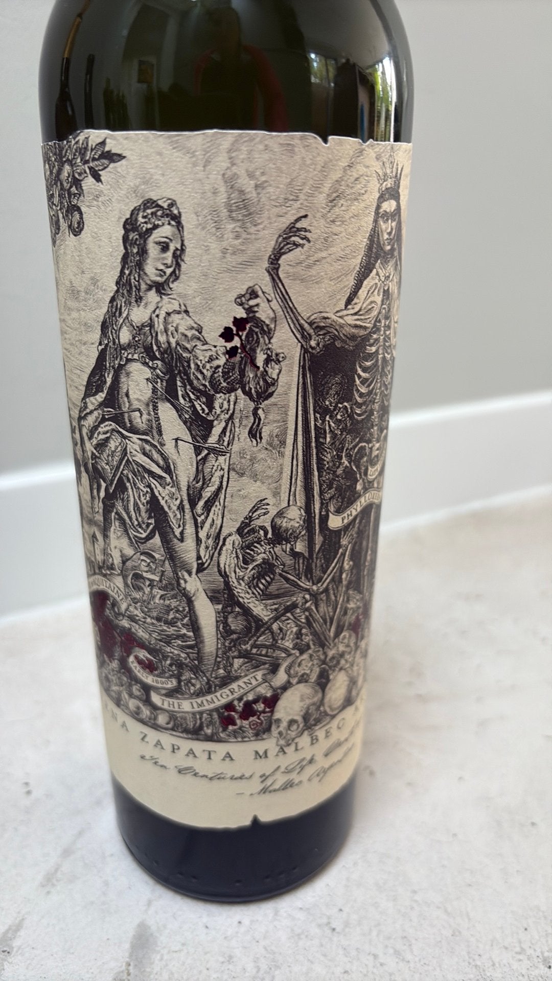 Catena Zapata Malbec Argentino 2019 ( lege fles), Verzamelen, Ophalen of Verzenden, Gebruikt