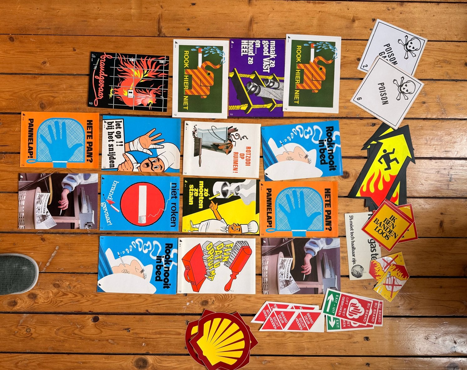 Vintage Veiligheidsstickers en Reclameborden Collectie, Ophalen of Verzenden, Gebruikt, Overige typen