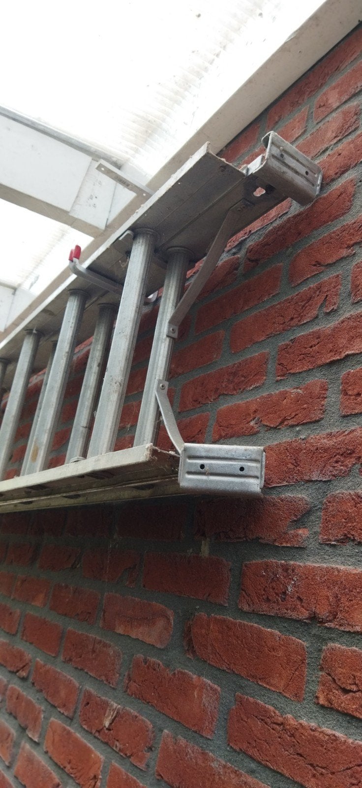 Gebruikte aluminium ladder - Handig en opvouwbaar, Ophalen, Gebruikt, Ladder, 4 meter of meer