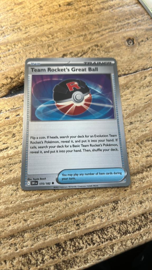 Team Rockets great ball pokemon kaart, Ophalen of Verzenden, Zo goed als nieuw