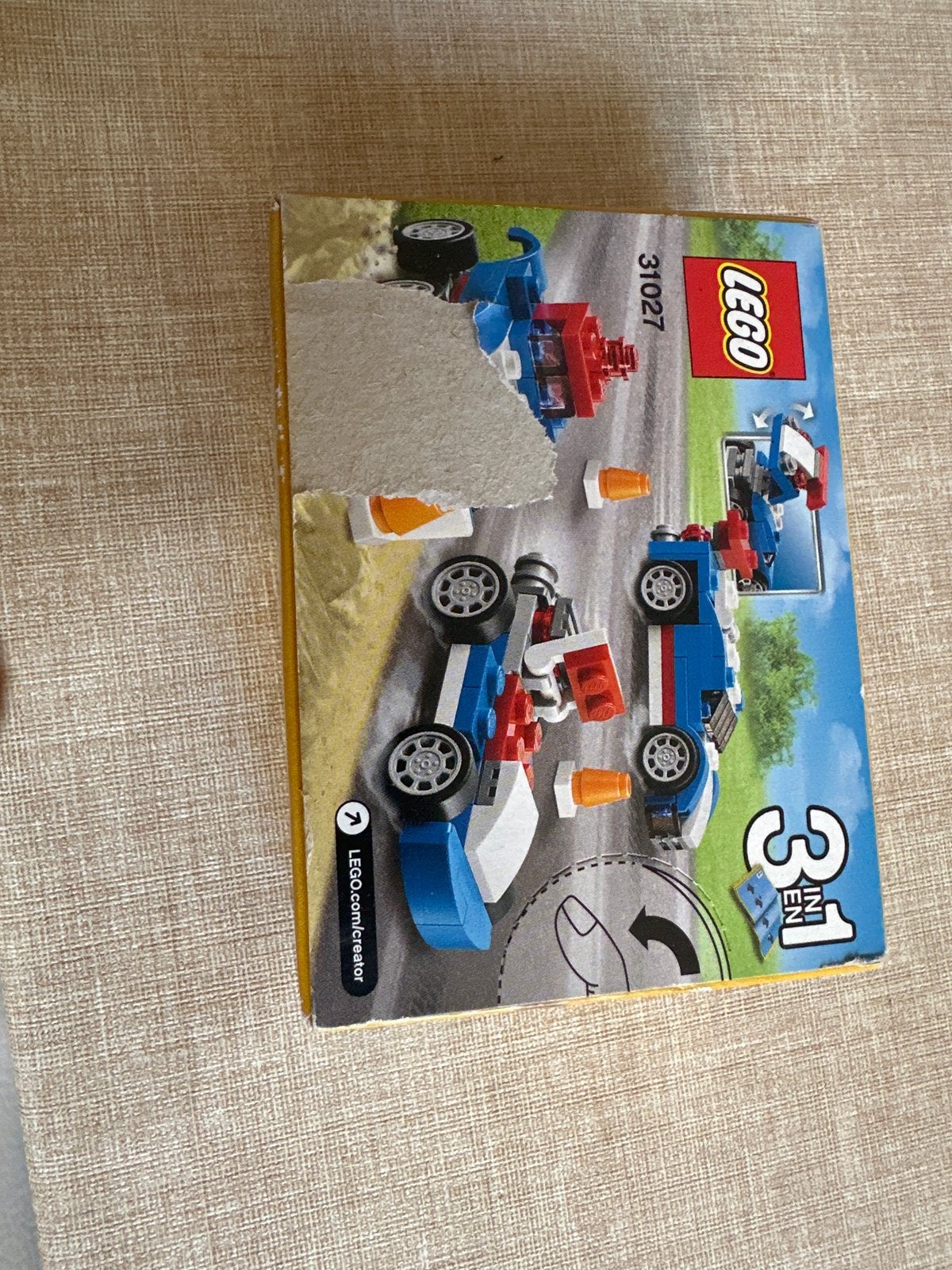 Lego Creator 31027: Blauwe Racer (3-in-1), Gebruikt, Lego, Ophalen of Verzenden, Compleet