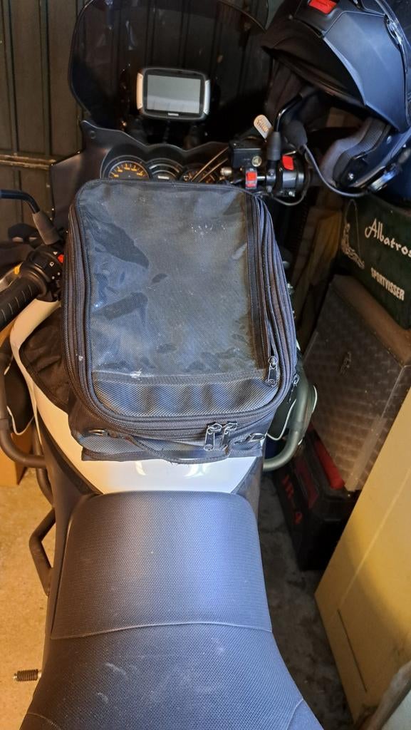 Tanktas motor, max 40x25x16 cm, met regenhoes, Ophalen of Verzenden, Gebruikt
