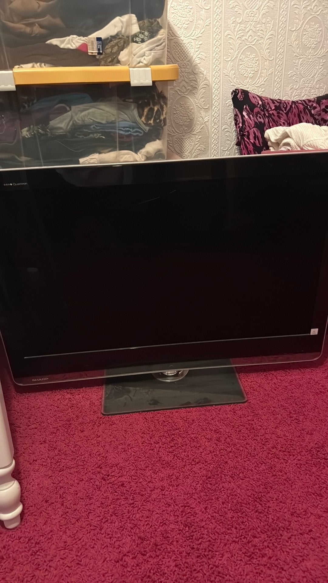 Sharp tv 102cm, Ophalen, 50 Hz, Zo goed als nieuw, 100 cm of meer