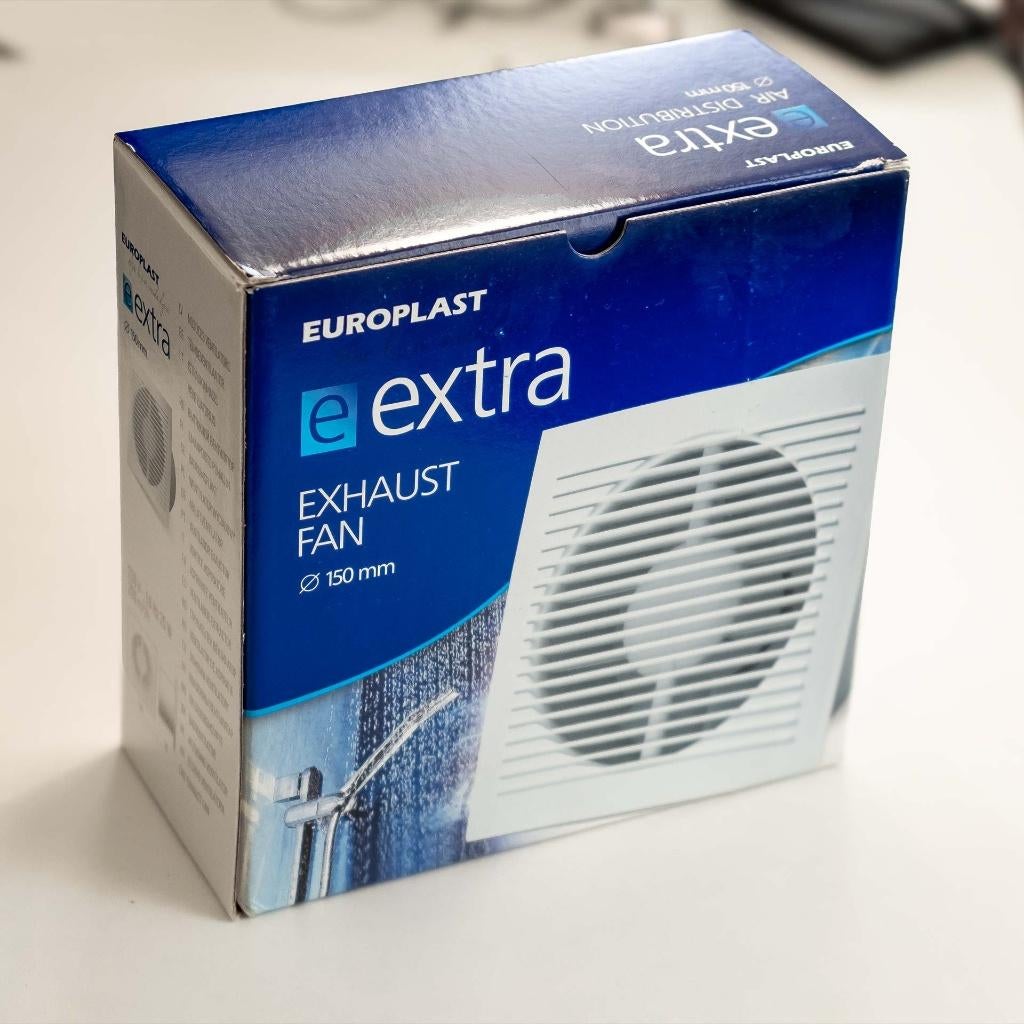 Europlast 150mm Badkamer Ventilator Timer Nieuw, Verzenden, Nieuw, Ventilator