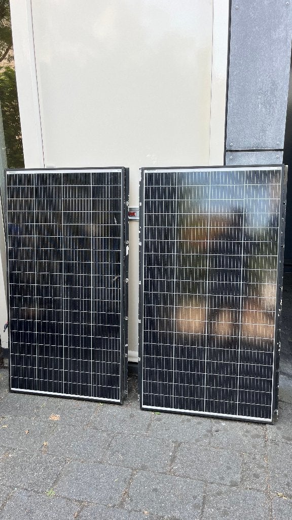 Zonnepanelen Enjoy Solar 2 x 150 Watt, Ophalen, Gebruikt