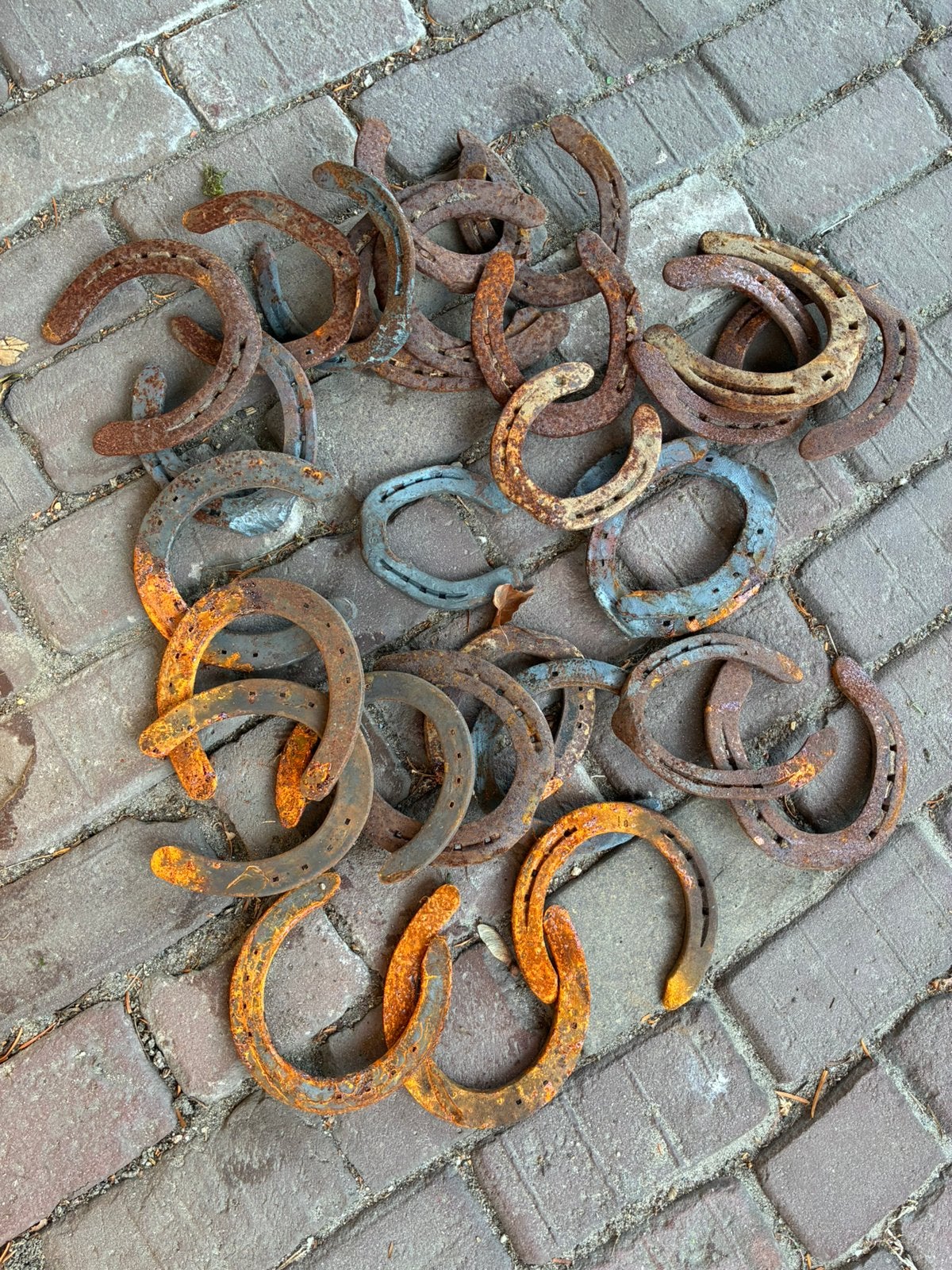 Oude hoefijzers, Ophalen