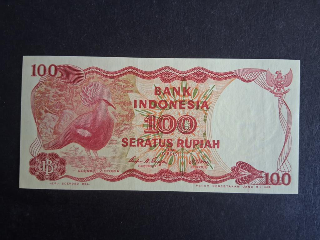100 rupiah Indonesië unc 1984, Ophalen of Verzenden, Zuidoost-Azië, Los biljet
