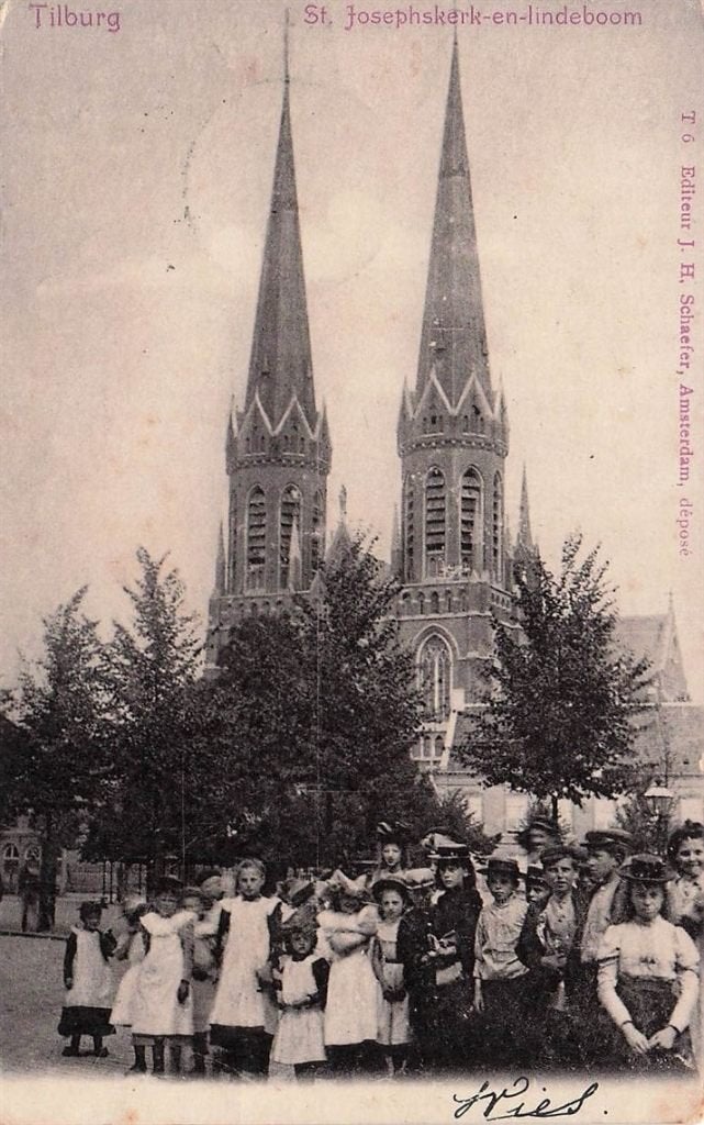 703-160-025 Tilburg St Josephskerk en Lindeboom, Ophalen of Verzenden, Voor 1920, Noord-Brabant