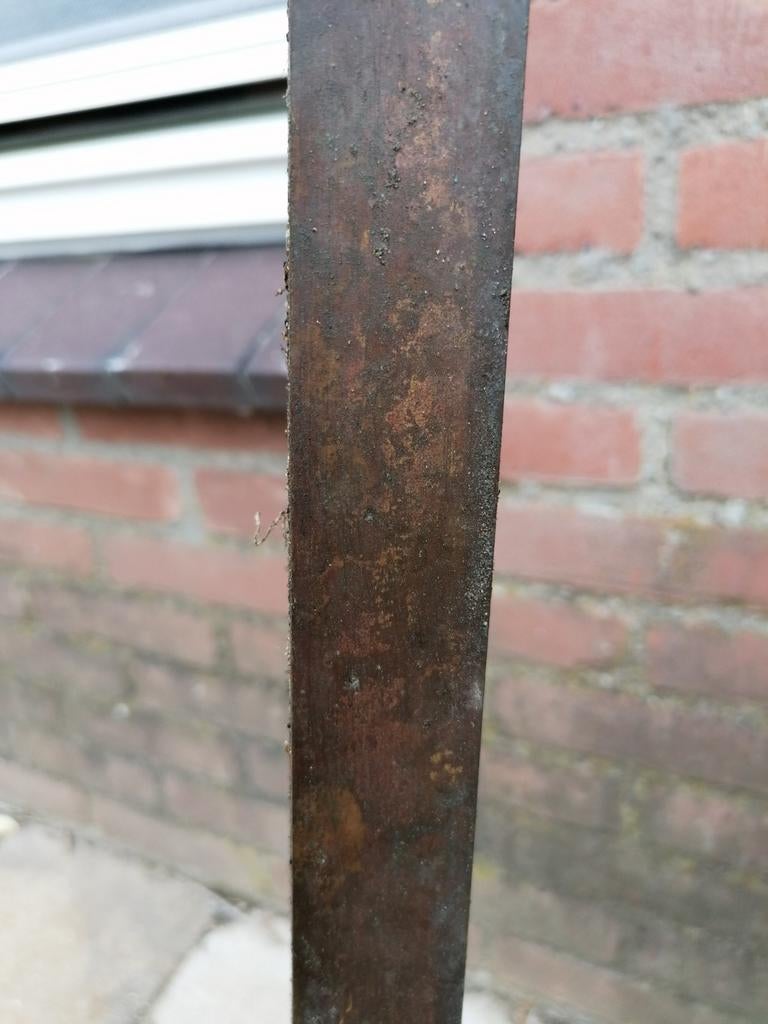 Massief koperen/ messing hoeklijn., Ophalen, Palen