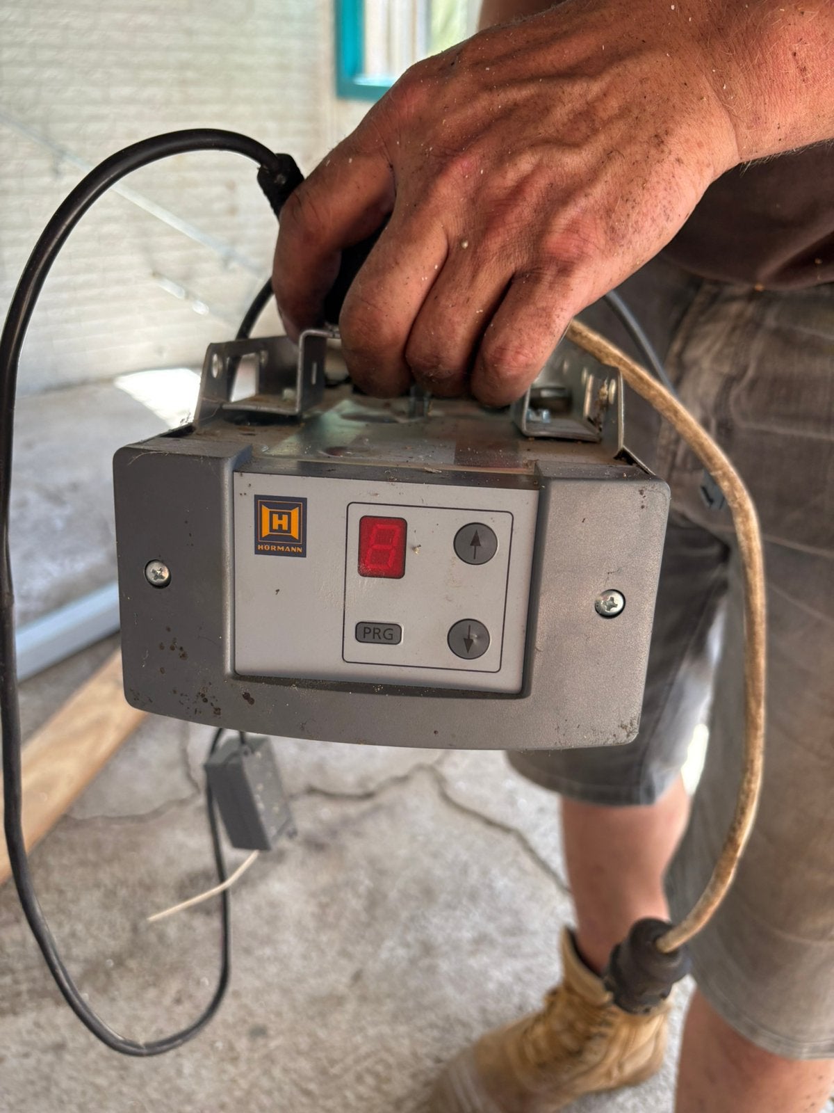 Hormann Motor met rails voor electrische garagedeur., Ophalen, Gebruikt