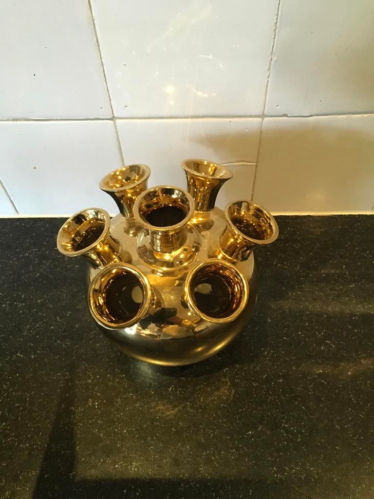 Leuk tulpen vaasje, Huis en Inrichting, Woonaccessoires | Vazen, Ophalen, Overige kleuren, Nieuw, Glas