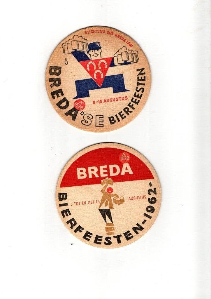 OUDE BIERVILTJES BREDA BIER, Verzenden, Nieuw, Viltje(s), Overige merken