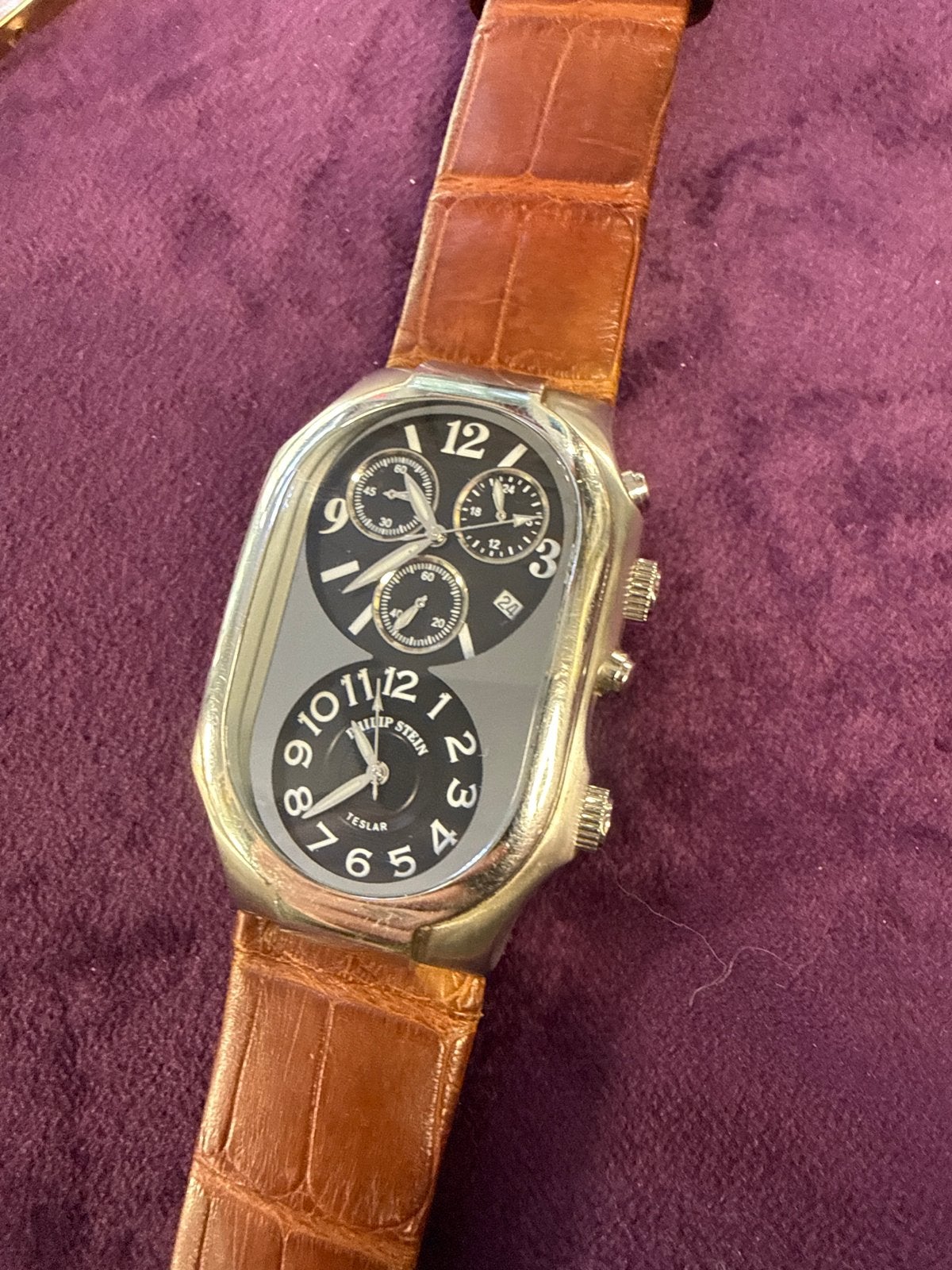 Philip Stein Teslar Horloge - Stijlvol en Uniek, Overige merken, Staal, Polshorloge, Ophalen of Verzenden