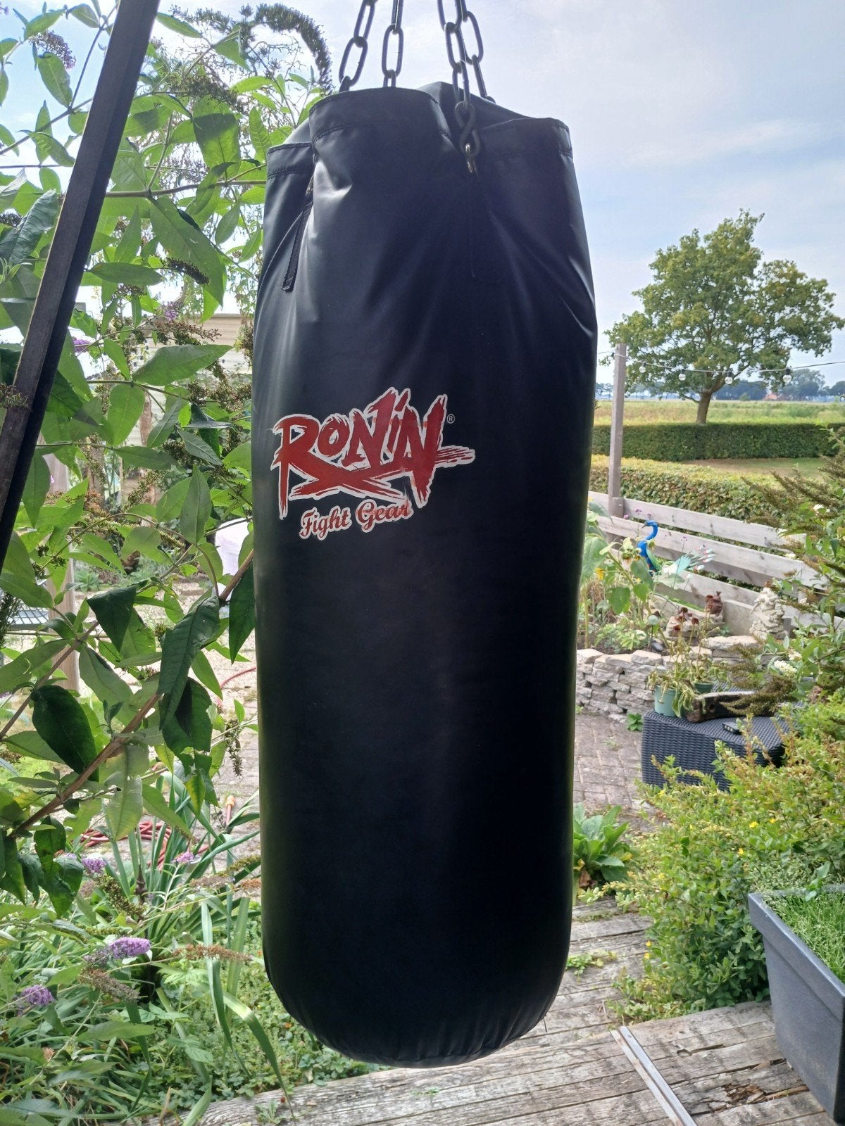 Boksset: Bokszak, scheenbeschermers en handschoenen, Ophalen, Gebruikt, Bokszak