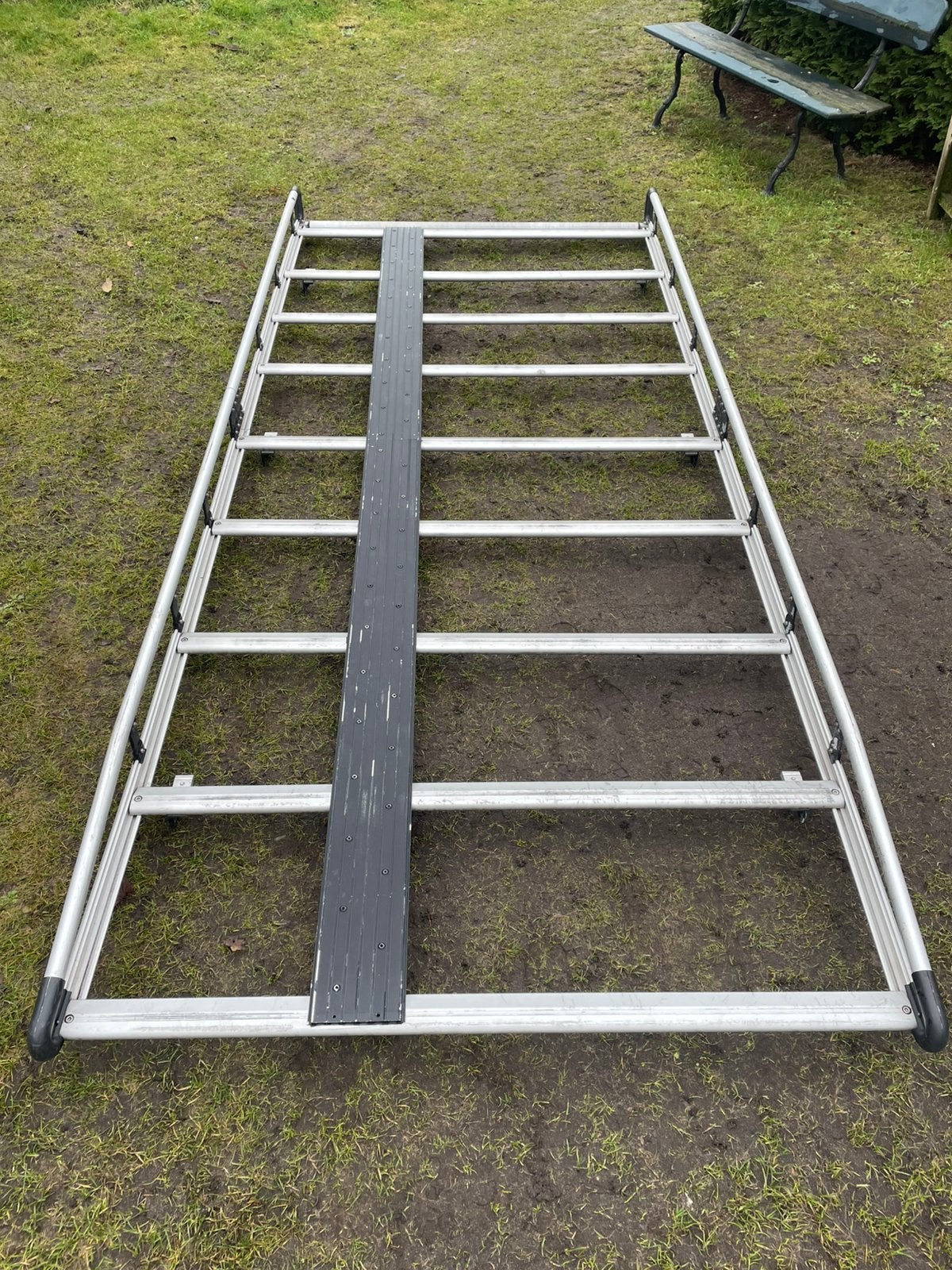 Aluminium Imperiaal met Trap voor VW Crafter L3H3, Auto diversen, Dakdragers, Ophalen, Zo goed als nieuw
