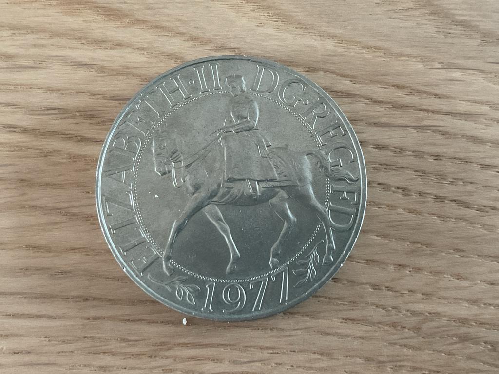 Groot-Brittannië 25 Pence Munt 1977, Ophalen of Verzenden, Overige landen, Losse munt