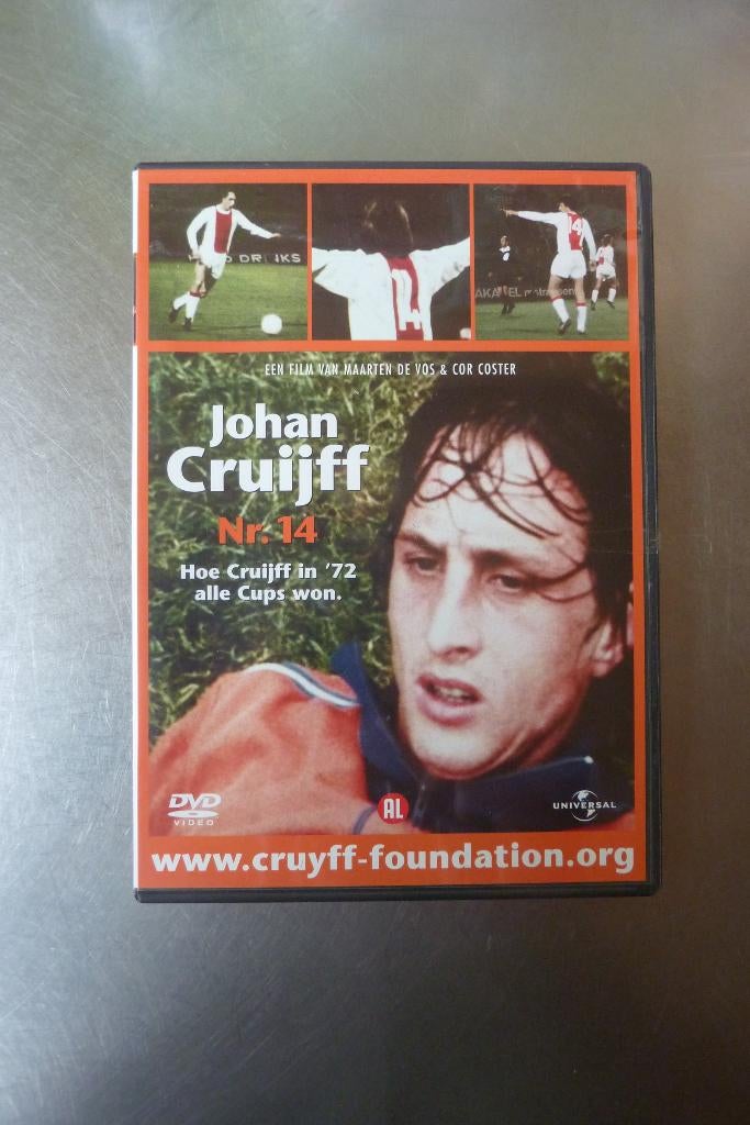 Johan Cruijff nr. 14, Cd's en Dvd's, Dvd's | Sport en Fitness, Voetbal, Alle leeftijden, Ophalen of Verzenden, Zo goed als nieuw