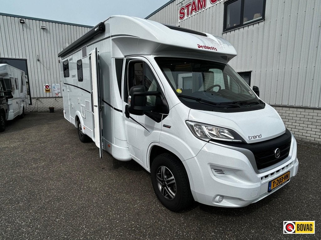 Dethleffs Trend T 7057 EB Aut. 5 zit solar Fietsdr, Automaat, Ringverwarming, Fiat, 7 tot 8 meter