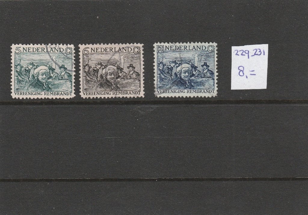 nederland- 229-231, Postzegels en Munten, Ophalen of Verzenden