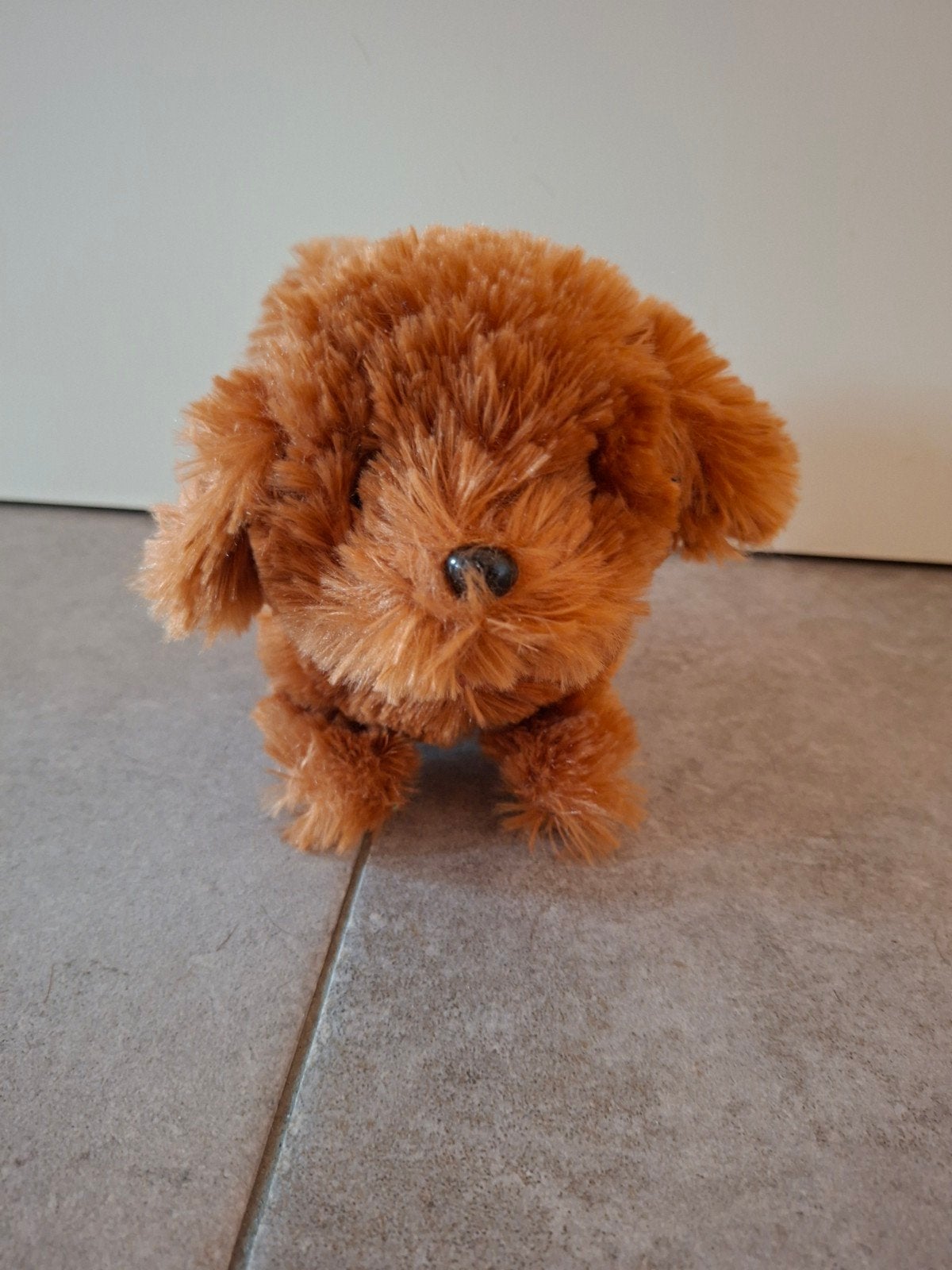 Schattige bruine pluche hond - Zo goed als nieuw, Klein (minder dan 20 cm), Bruin, Hond, Ophalen of Verzenden