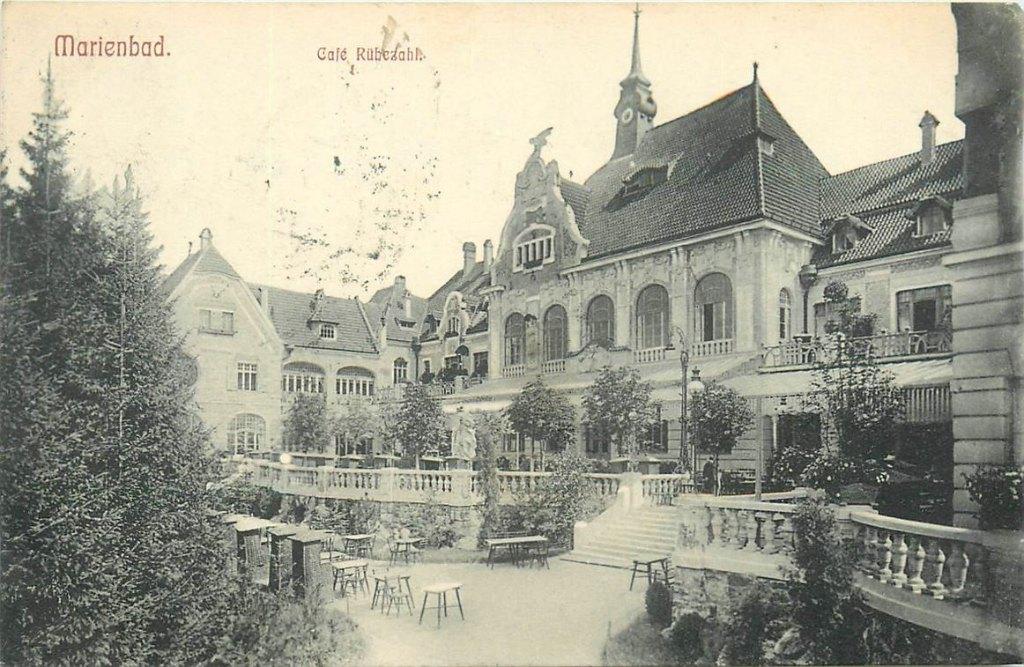 701-305-029 Marienbad Cafe Rubezahl, Verzenden, Voor 1920, Overig Europa