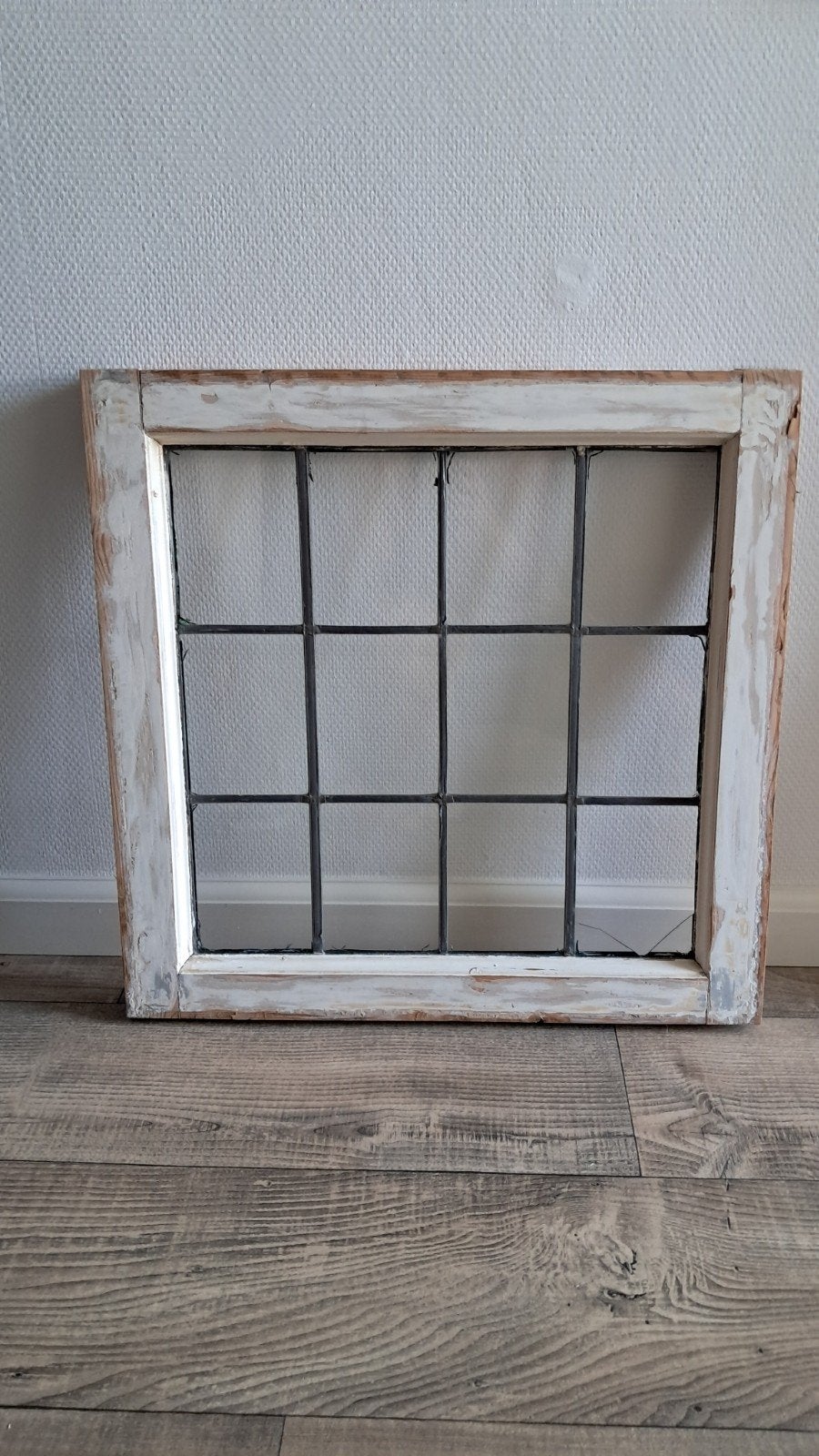 Origineel glas in lood raam, Doe-het-zelf en Verbouw, Glas en Ramen, Ophalen, Gebruikt, Minder dan 80 cm, Overige typen