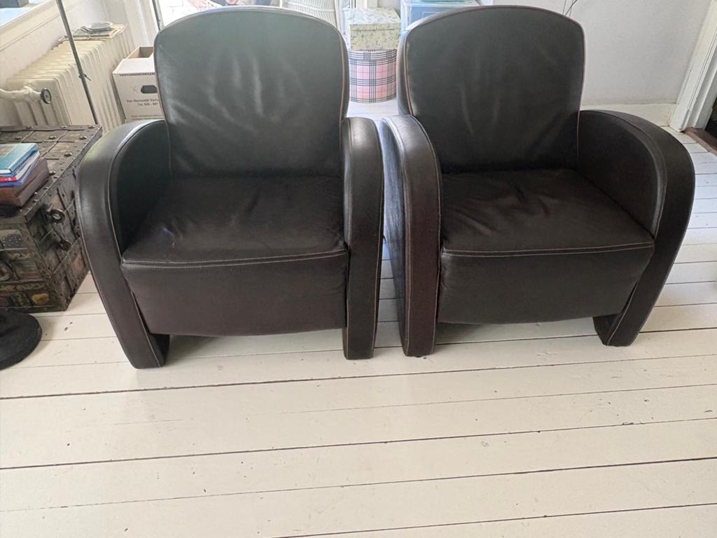 2 identieke fauteuils/stoelen. **prijs voor 2**, Ophalen, Overige materialen, Minder dan 75 cm, Zo goed als nieuw