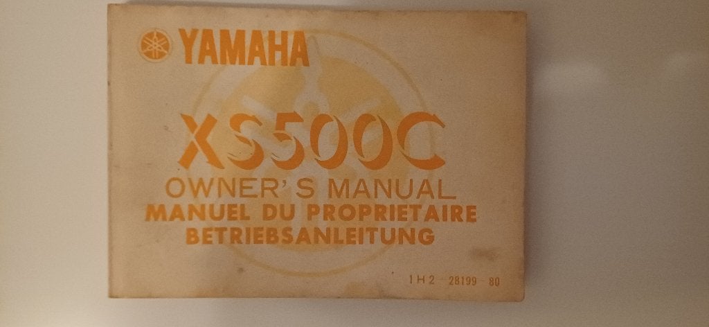 Origineel instructieboekje Yamaha XS 500 C 1976, Ophalen of Verzenden, Yamaha