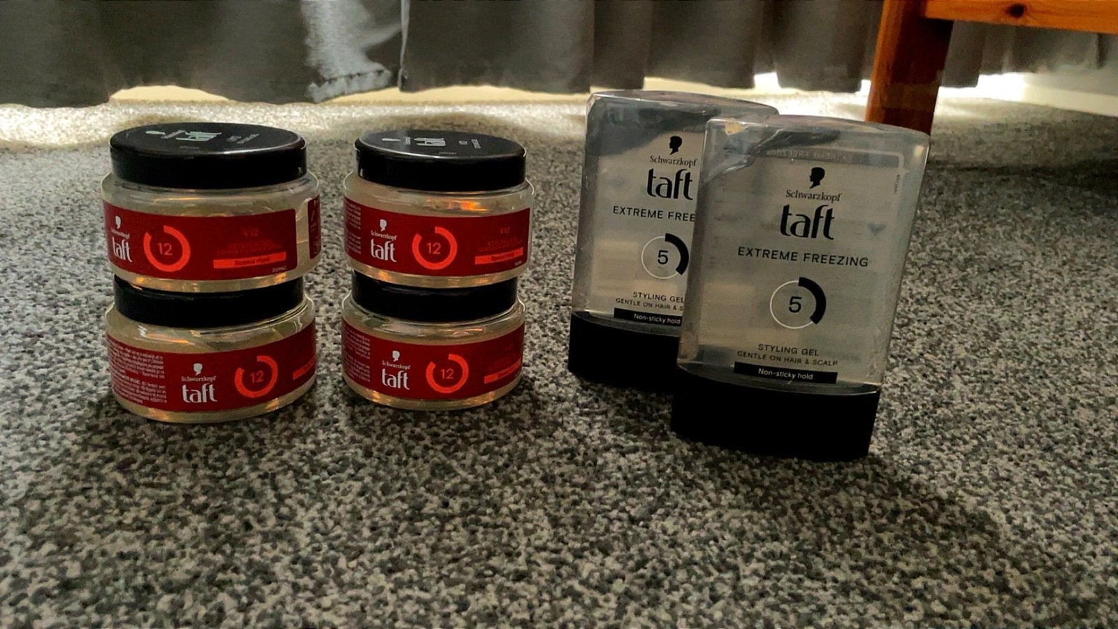 Schwarzkopf Taft Styling Gel V12 en Extreme Freezing, Ophalen, Nieuw, Gel, Wax, Haarlak of Mousse