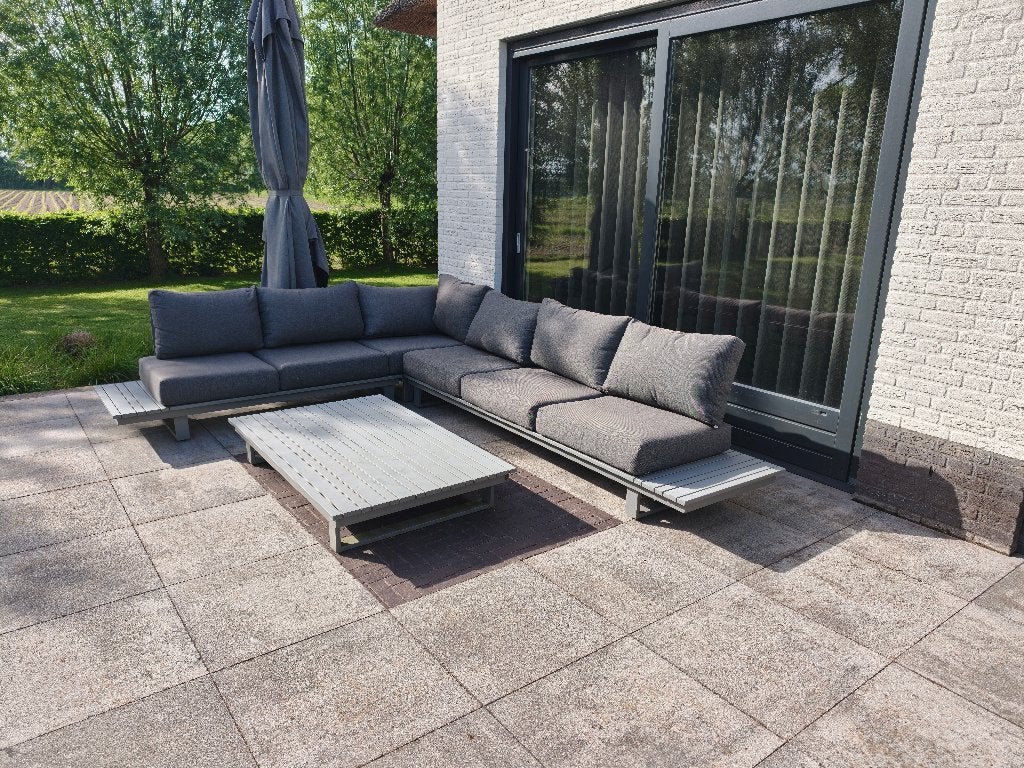 Loungeset 310x240cm, Ophalen, 5 zitplaatsen, Gebruikt, Aluminium