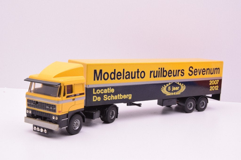 DAF 2800  '' Modelbouwbeurs Sevenum 5 jaar ''  Lion Car, Ophalen of Verzenden, Zo goed als nieuw, Bus of Vrachtwagen, Lion Toys