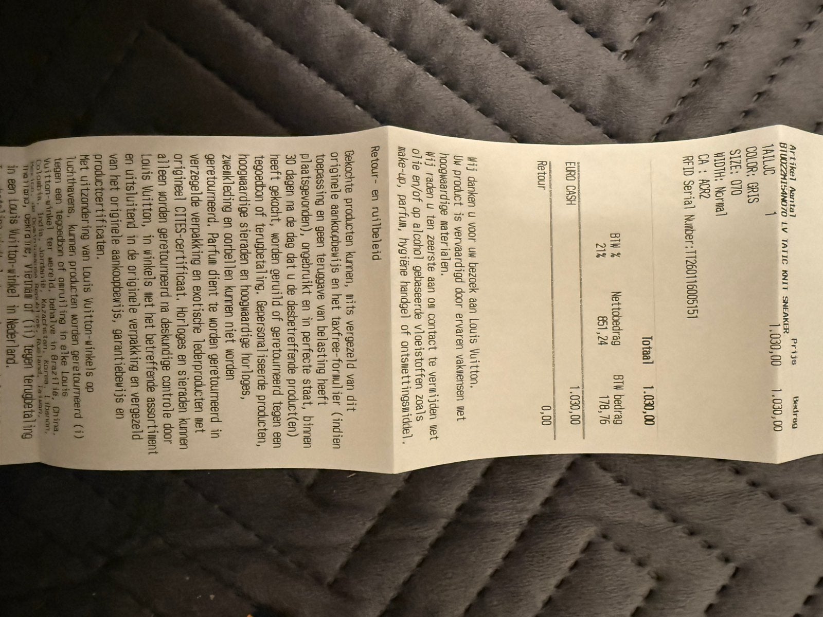Louis vuitton sneaker ongedragen, Sieraden, Tassen en Uiterlijk, Ophalen of Verzenden, Nieuw, Overige typen