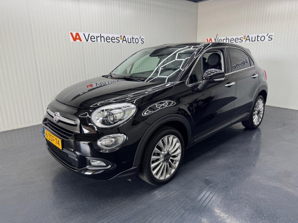 Fiat 500X 1.4 T M-Air Lounge (bj 2015), Auto's, Gebruikt, 4 cilinders, Zwart, Origineel Nederlands