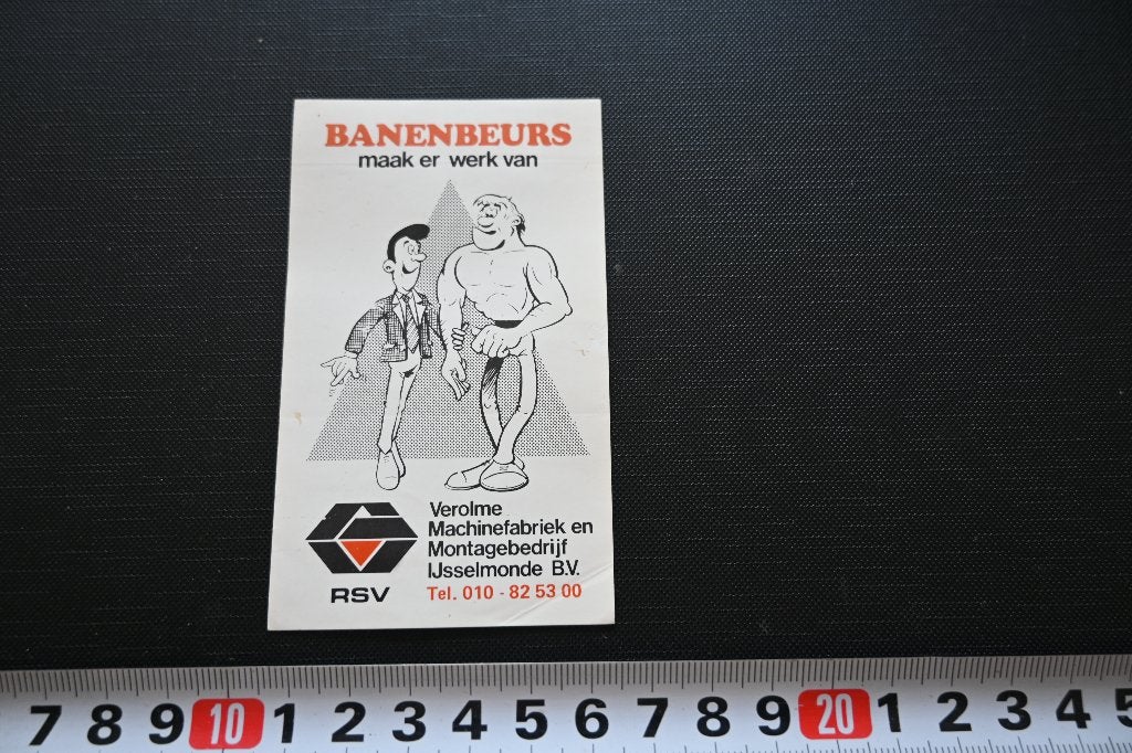 sticker rotterdam verolme machinefabriek banenbeurs RSV *, Ophalen, Zo goed als nieuw