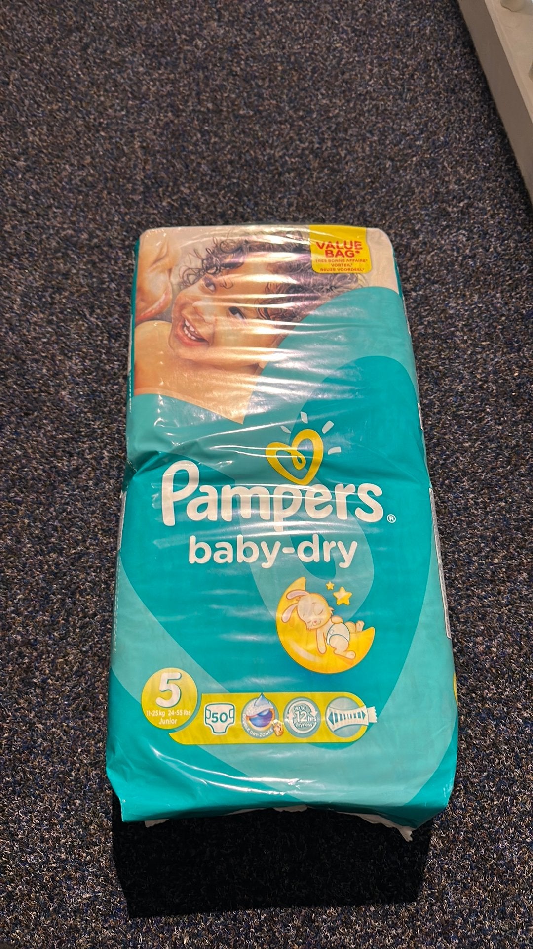 Vintage Pampers baby dry maat 5, Verzenden, Zo goed als nieuw, Overige typen