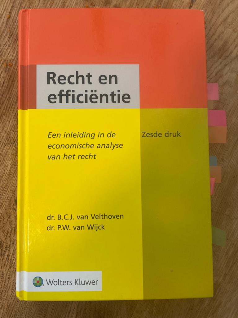 Recht en efficiëntie - 6e druk - Wolters Kluwer, Boeken, Ophalen of Verzenden, Zo goed als nieuw