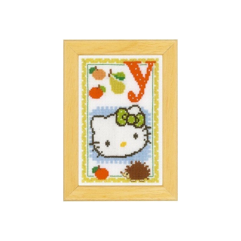 Borduurpakket Hello kitty letter Y pn0149620, Hobby en Vrije tijd, Geen, Geen, Nieuw, Ophalen of Verzenden