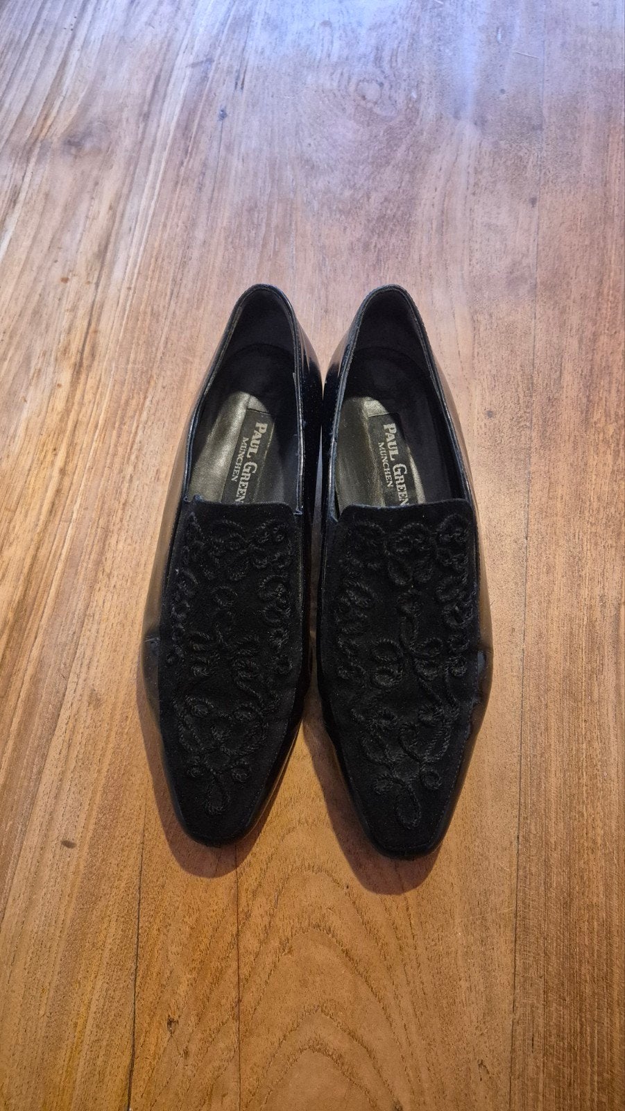 Paul Green München Loafers - Vintage, Maat 36, Loafers, Paul Green München, Zwart, Ophalen of Verzenden
