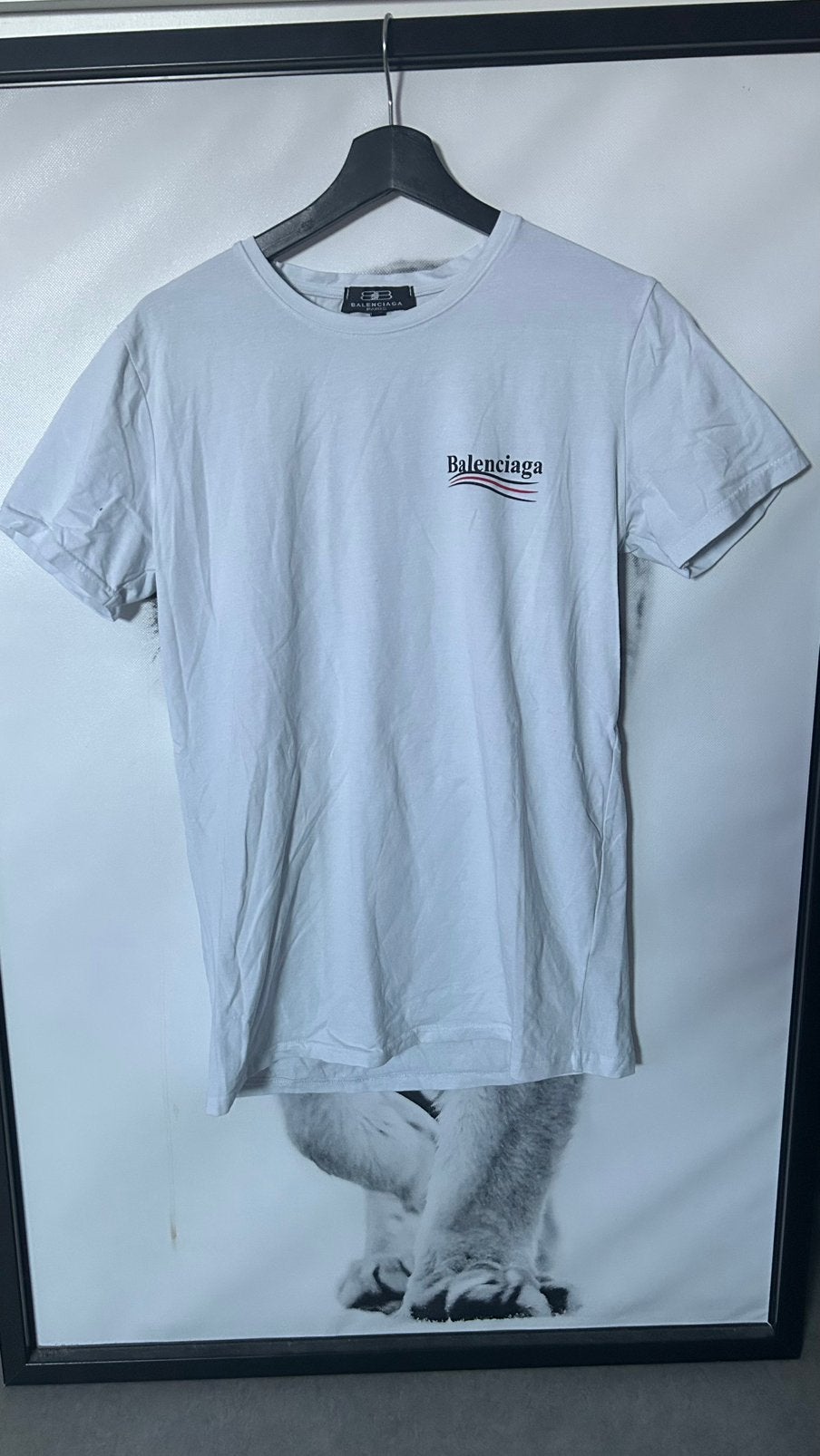 Balenciaga shirt, Ophalen of Verzenden, Zo goed als nieuw, Maat 46 (S) of kleiner, Wit