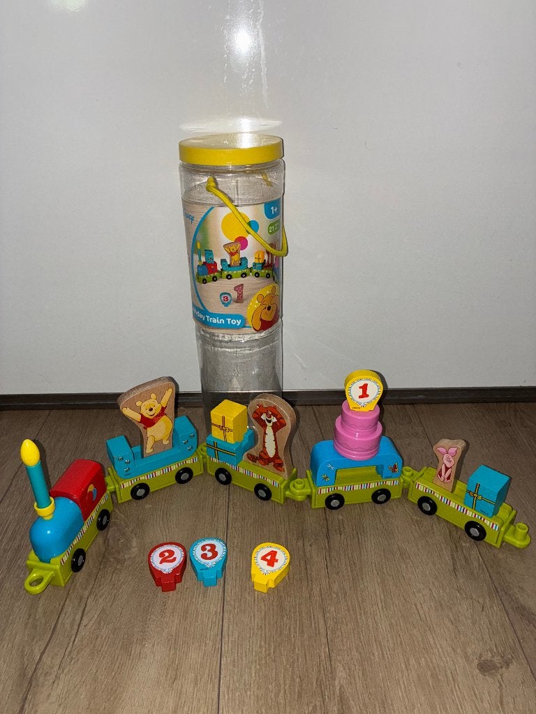 houten Winnie de Poeh-verjaardagstrein van Playtive Junior, Kinderen en Baby's, Speelgoed | Houten speelgoed, Ophalen of Verzenden