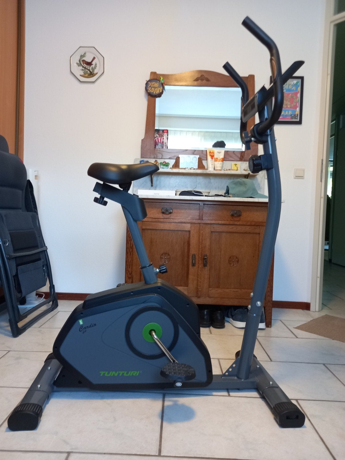Tunturi B40 Hometrainer - Cardio Fit, Ophalen, Zo goed als nieuw, Metaal, Benen