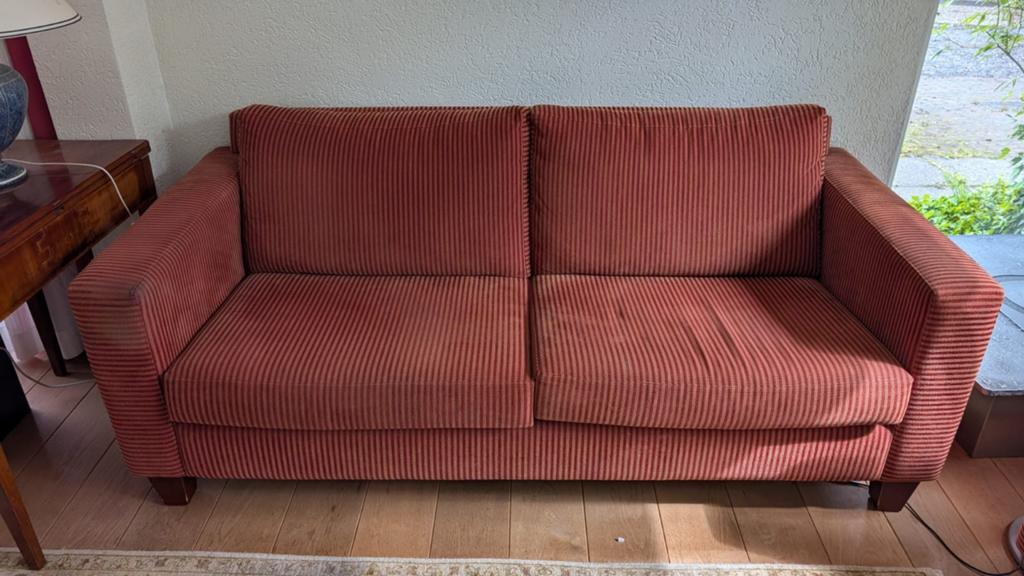 Klassieke bank 2m breed, 94cm diep, Huis en Inrichting, Banken | Bankstellen, Ophalen, Gebruikt, Klassiek, Driepersoons
