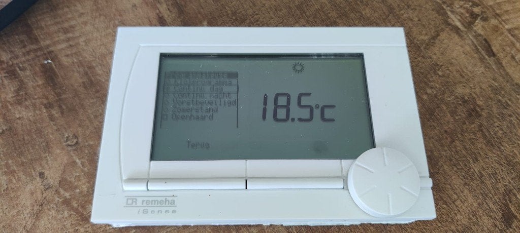 Remeha isense thermostaat, Doe-het-zelf en Verbouw, Ophalen, Gebruikt