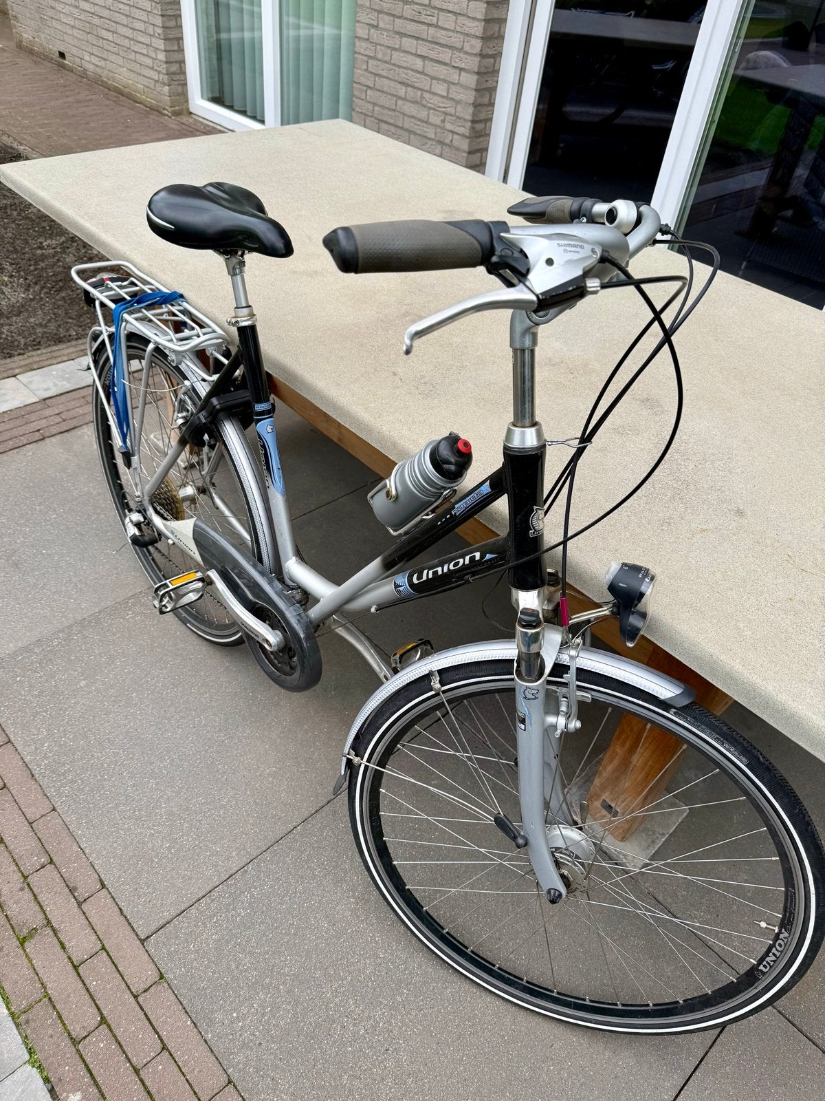 Union damesfiets met versnellingen en bagagedrager, Overige merken, Velgrem, Ophalen of Verzenden, 50 tot 53 cm