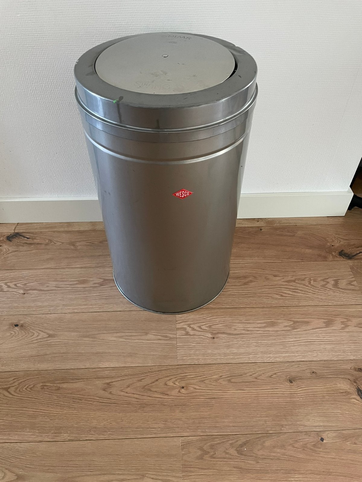 Wesco Swing Prullenbak, Ophalen, Gebruikt, 30 tot 40 liter, Metaal