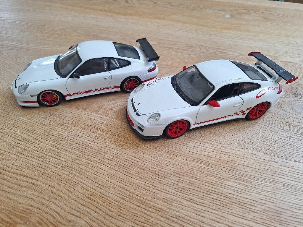 2x Porsche 911 (996+997) GT3 RS 1/18, Hobby en Vrije tijd, Modelauto's | 1:18, Ophalen of Verzenden, Zo goed als nieuw, Auto, Autoart