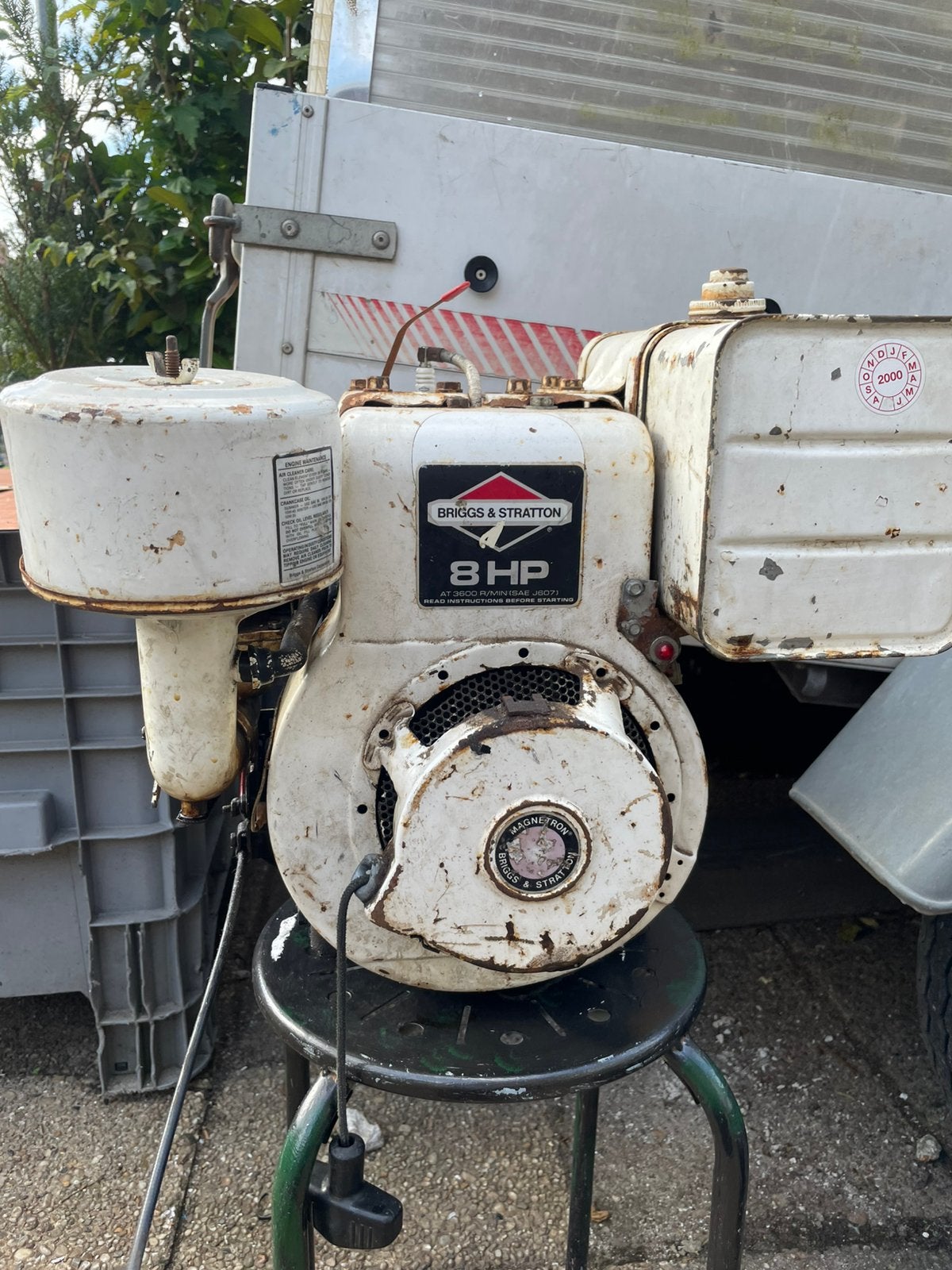 Briggs stratton 8hp motor, Ophalen, Gebruikt, Benzinemotor, Nvt