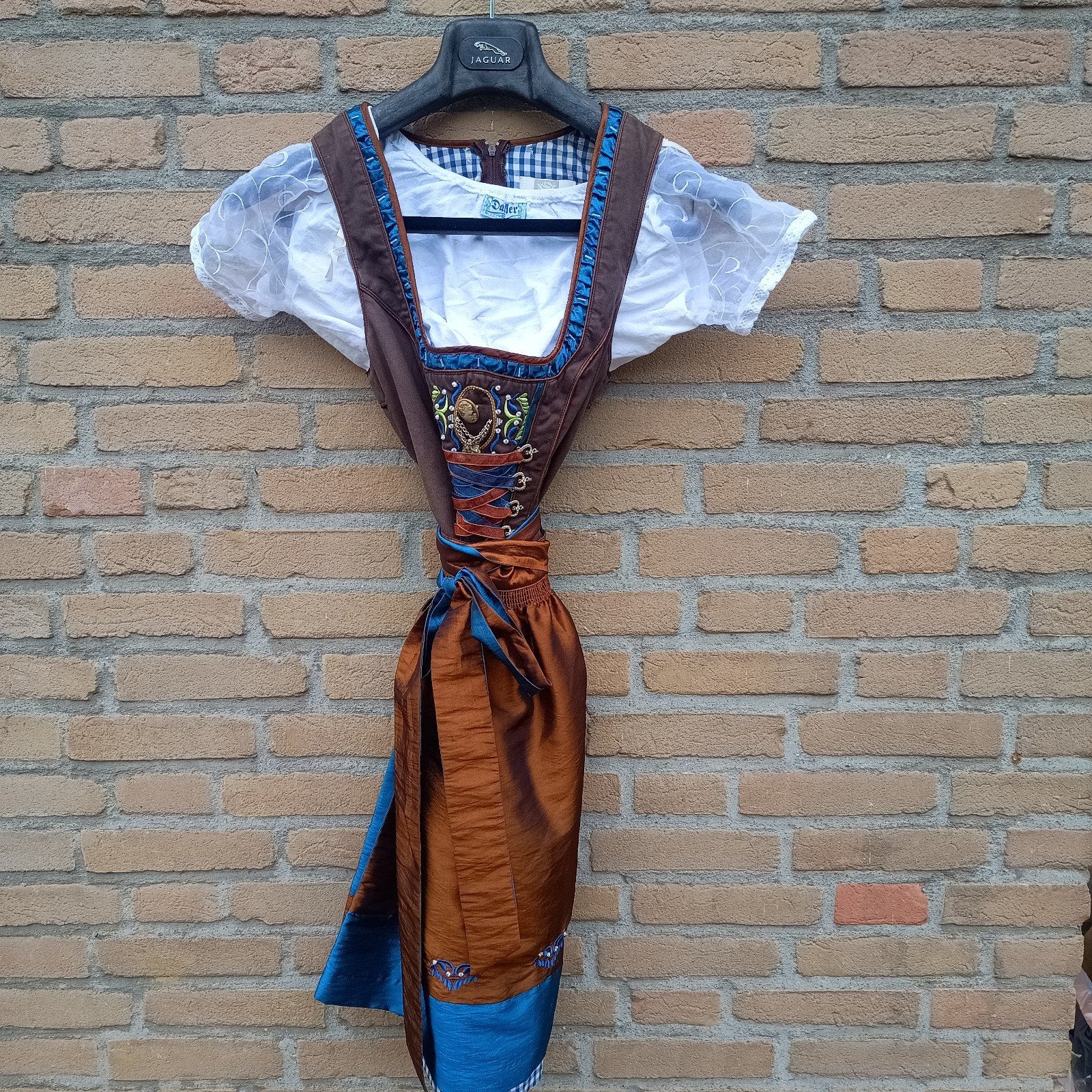 Tiroler 36 Dirndl set jurk schort blouse Spieth & Wensky, Ophalen of Verzenden, Zo goed als nieuw, Maat 36 (S), Overige thema's