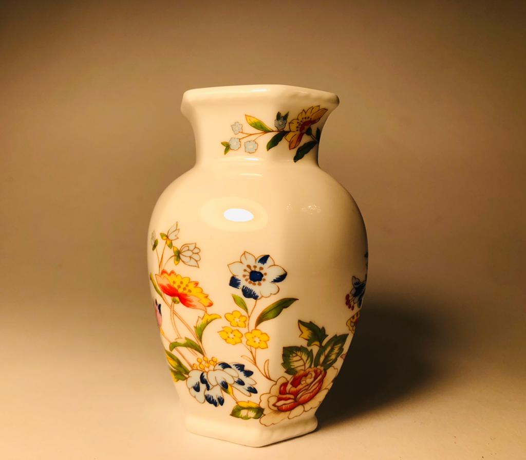 Klein miniatuur vaasje Aynsley, cottage garden, Ophalen of Verzenden