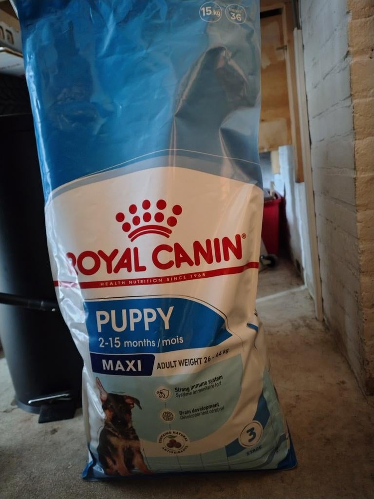 15 kilo Royal Canin puppy maxi, Ophalen, Hond